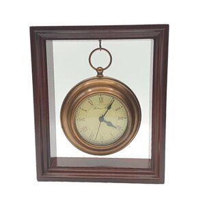 Sterling & Noble Pocket Watch Clock Vintage 90s Quartz Mantle Desk Not Working